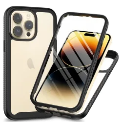 Custodia per Apple iPhone 15 Pro, Techsuit, Defense360 Pro, Nera