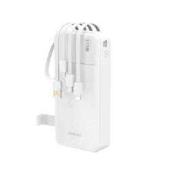 Batteria Esterna Dudao K11 Pro, 20000mAh, 10W, 1 x Lightning - 1 x microUSB - 1 x USB-A - 1 x USB-C, Bianca