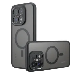 Custodia MagSafe per Xiaomi 17, Techsuit, PureFrost, Nera Satinata