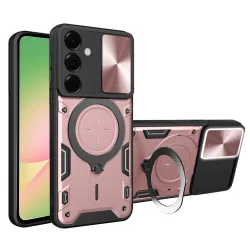 Custodia per Samsung Galaxy A57 5G, Techsuit, CamGuard Pro, Rosa Dorato