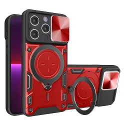 Custodia per Apple iPhone 13 Pro, Techsuit, CamGuard Pro, Rossa