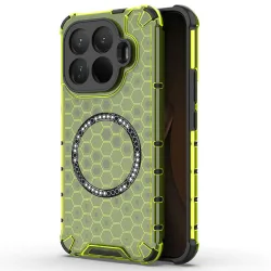 Custodia MagSafe per Xiaomi 15T Pro, Techsuit, HoneyComb Shield, Verde