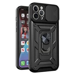Custodia per Apple iPhone 12 Pro Max, Techsuit, CamShield, Nera