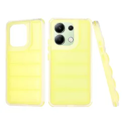 Custodia per Xiaomi Redmi Note 13 4G, Techsuit, Wave Shield, Gialla