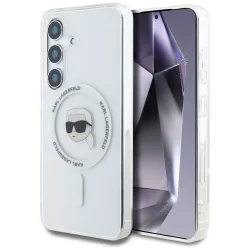 Custodia MagSafe per Samsung Galaxy S25 S931, Karl Lagerfeld, IML Karl's Head, Bianca