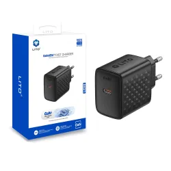 Caricabatterie da rete Lito LC20, 45W, 3A, 1 x USB-C, Nero