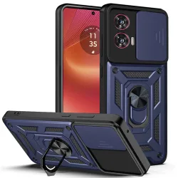 Custodia per Motorola Edge 50 Fusion, Techsuit, CamShield, Blu