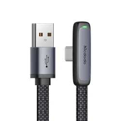 Cavo Dati e Ricarica USB-A - USB-C McDodo CA-3340 Angled, 100W, 1.2m, Nero