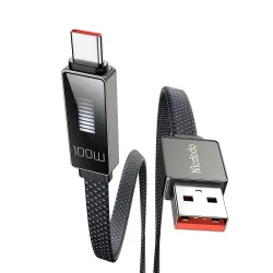 Cavo Dati e Ricarica USB-A - USB-C McDodo CA-4980 Rythm Display, 100W, 1.2m, Nero