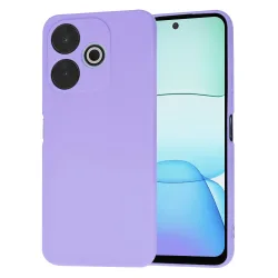 Custodia per Xiaomi Poco M6 4G / Redmi 13, Techsuit, SoftFlex, Lilla Chiaro