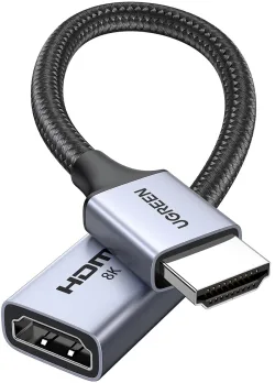 Adattatore Video UGREEN HD165, HDMI - HDMI, 8K, Grigio