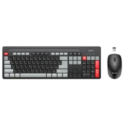 Kit Tastiera e Mouse Wireless Yesido KB43, Nero