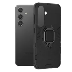 Custodia per Samsung Galaxy S24 S921, Techsuit, Shield, Nera
