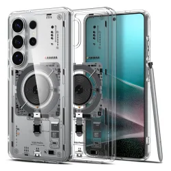 Custodia MagSafe per Samsung Galaxy S26 Ultra S948, Spigen, Ultra Hybrid Neo One, Trasparente ACS11206
