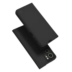 Custodia per Motorola Edge (2023) / Edge 40, Techsuit, Magskin Book, Nera