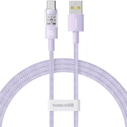 Cavo Dati e Ricarica USB-A - USB-C Baseus Gem, 100W, 1m, Viola P10373002511-00