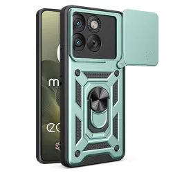 Custodia per Motorola Edge 70, Techsuit, CamShield, Verde