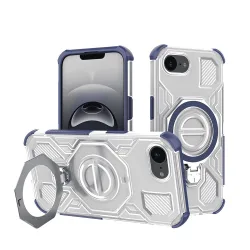 Custodia per Apple iPhone 17e / 16e, Techsuit, Carbon Shield Pro, Blu