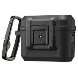 Custodia Spigen Lock Fit per Apple AirPods Pro 3, Nera Opaca ACS09825
