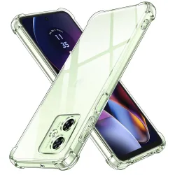 Custodia per Motorola Moto G55, Techsuit, Shockproof Clear, Trasparente