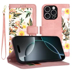 Custodia per Apple iPhone 16 Pro, Techsuit, FlipCraft, Rosa