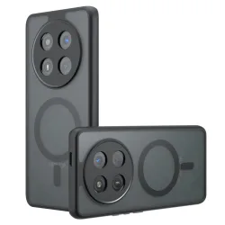 Custodia MagSafe per Honor X9c / Magic7 Lite, Techsuit, PureFrost, Nero Satinato