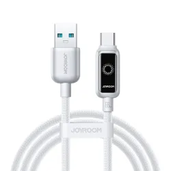 Cavo Dati e Ricarica USB-A - USB-C Joyroom S-A55 StarFlight Display, 66W, 1.2m, Bianco