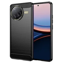 Custodia per Xiaomi Poco F7 Ultra, Techsuit, Carbonio, Nera