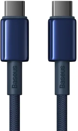 Cavo Dati e Ricarica USB-C - USB-C Baseus Tungsten Gold, 100W, 2m, Blu Navy P10319800321-04