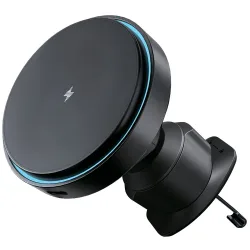 Caricabatterie Auto Wireless Proove Light Circle, 15W, 1.67A, Nero WHLC15010001