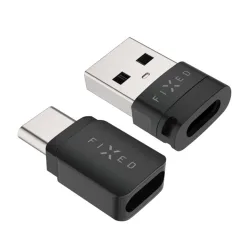 Adattatore Blocco Dati USB Fixed, USB-A / USB-C, 2in1, Nero