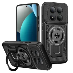 Custodia per Xiaomi Redmi Note 15 Pro 4G, Techsuit, RuggedCam, Nera