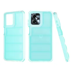 Custodia per Motorola Moto G13 / G23 / G53, Techsuit, Wave Shield, Turchese
