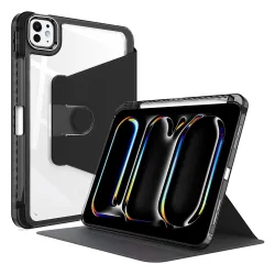 Custodia per Apple iPad Pro 11 (2024), Techsuit, Crystal Vision, Nera