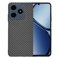 Custodia per Realme C63 / C61, Techsuit, Carbonite FiberShell, Nera