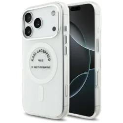 Custodia MagSafe per Apple iPhone 17 Pro, Karl Lagerfeld, IML Logo RSG, Trasparente