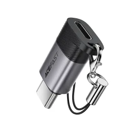 Adattatore Dati e Ricarica Lightning - USB-C Acefast J19, Grigio