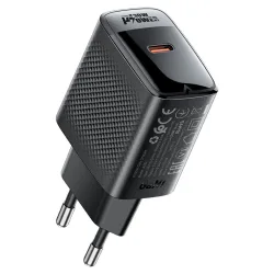 Caricabatterie Retea Acefast A102, 30W, 3A, 1 x USB-C, Nero