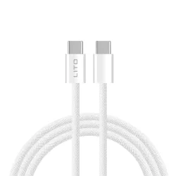 Cavo Dati e Ricarica USB-C - USB-C Lito LD04CC, 60W, 1m, Bianco
