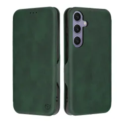 Custodia per Samsung Galaxy S24+ S926, Techsuit, Safe Wallet Plus, Verde