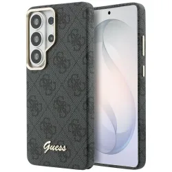 Custodia MagSafe per Samsung Galaxy S26 Ultra S948, Guess, 4G Script Logo, Nera