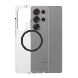 Custodia per Samsung Galaxy S25 Ultra S938, PanzerGlass, Care Urban Combat, Trasparente Nera