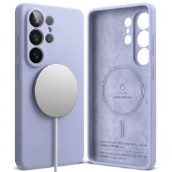 Custodia MagSafe per Samsung Galaxy S26 Ultra S948, Ringke, Silicone, Viola