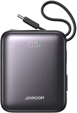 Batteria Esterna Joyroom JR-PBF27, 10000mAh, 22.5W, QC + PD, 1 x Lightning - 2 x USB-C, Nera