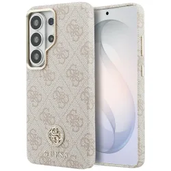 Custodia MagSafe per Samsung Galaxy S26 Ultra S948, Guess, Rhinestone Round Logo, Rosa