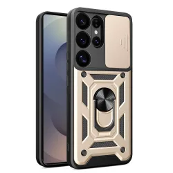 Custodia per Samsung Galaxy S25 Ultra S938, Techsuit, CamShield, Dorata