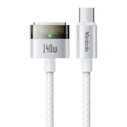 Cavo di Ricarica McDodo CA-2071, USB-C - MagSafe 3, 140W, 2m, Bianco