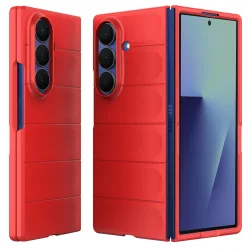 Custodia per Samsung Galaxy Z Fold7 F966, Techsuit, Magic Shield, Rossa