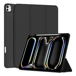 Custodia per Apple iPad Pro 13 (2024), Techsuit, Flex Trifold, Nera