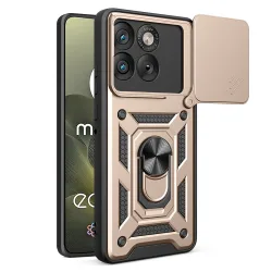 Custodia per Motorola Edge 70, Techsuit, CamShield, Dorata